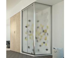 Cristal Duo 2 Türen Duschkabine 110x90 ÖF. 110 CM H198 ESG-Strukturglas C