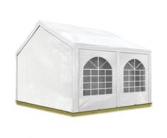 TOOLPORT Hochwertiges Partyzelt 4x5 m Pavillon Zelt 240g/m² PE Plane Gartenzelt Festzelt