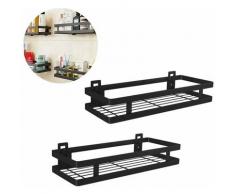 2 stücke Regal Lagerregal Bad Dusche Rack Edelstahl Küche Gewürzregal Badzubehör Free Stanzen