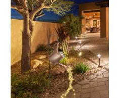Gießkanne Lichterkette Solar Außen Fairy Licht mit Ständer Sternendusche Gartenkunst Wasserfall