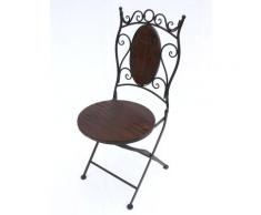 Stuhl Gartenstuhl HX12581 Bistrostuhl 93 cm Klappstuhl Metall und Holz