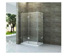 rahmenlose Duschkabine CADRONO 90 x 80 x 195 cm