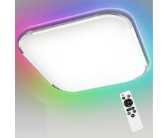 Led Deckenleuchte RGB Dimmbar Deckenlampe mit Fernbedienung Lampe für Wohnzimmer Kinderzimmer