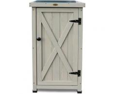 Gartenschrank Kompakt, grau, 45 x 45 x 91 cm - Habau