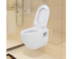 Wand-WC Keramik Weiß Vidaxl Weiß