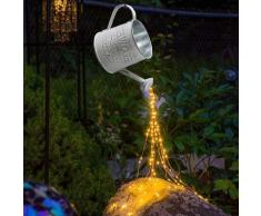 Wasserfall Licht, beleuchtete Lichterketten, Kupferdraht Garten Lichterkette, Laternen lustige