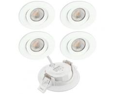 5 led Einbauleuchten asturia Einstellbar 7W Gl. 75W | Farbtemperatur: Warmweiß 3000K