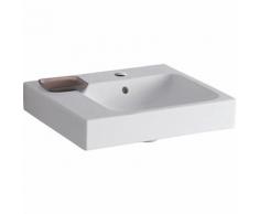 Keramag - Geberit iCon Waschtisch 50x48,5cm weiß, 124150 mit Dekoschale links, Farbe: Weiß, mit