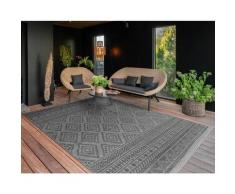 Paco Home In-& Outdoor Teppich Balkon Terrasse Küchenteppich Modernes Boho Ethno Muster 80x250 cm,