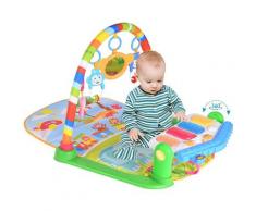 Spielmatte für Babys,Baby Spieldecke Babybett Musik-Activity Gym Spielzeug,Krabbeldecken 84x65x45cm