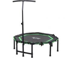 HOMCOM® Fitness-Trampolin für Kinder und Erwachsene Gartentrampolin Grün+Schwarz - grün/schwarz