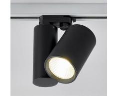 Schwarzer LED-Strahler Giol für Schienensystem