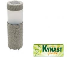 Solarlampe in Steinoptik LED 20 x 6 cm grau KYNAST GARDEN