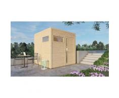 Garten- und Gerätehaus Design Cube aus Holz in Naturbelassen Wandstärke: 19 mm Inklusive: Fußboden
