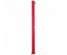 Gartendusche mit Fussbrause Kirschrot cm 15x16,5x229 CV-A620/3027 - Arkema Design-prodotto Made In