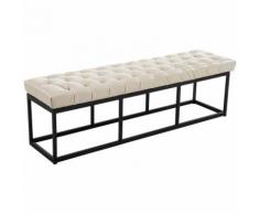 Sitzbank Amun Kunstleder-creme-150 cm