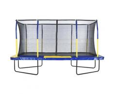 Upper Bounce - Professionelles großes rechteckiges Trampolin und Schutznetz für Außen & Garten |