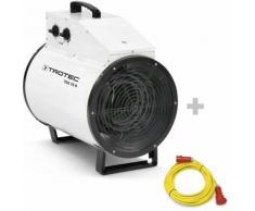 Trotec Elektroheizer TDS 75 R + Profi-Verlängerungskabel 20 m / 400 V / 6 mm²