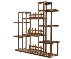Meco Pflanzenständer Pflanzentreppe Pflanzregal 12 Töpf Blumenregal Gartenregal Shelf