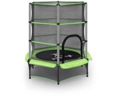 Kindertrampolin Trampolin Kleines Trampolin Mit Netz ø 140 Cm Bis 50 Kg Grün - Grün