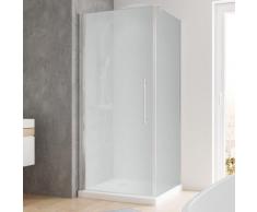 Duschkabine Eckeinstieg Dusche Drehtür mit Seitenwand 90x90 Eckdusche