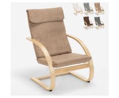 Ergonomischer Holzsessel Nordisches Design Arbeitszimmer Aarhus | Beige