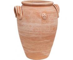 Regenschirmständer, Terrakotta-Amphora/Vase Mit Ringen, Handgefertigt, Für Pflanzen Und Blumen.