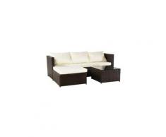 Gofuniland - Rattan Lounge Pisa Gartenlounge Terrassenm?bel, Rattan Lounge - Braun - Braun