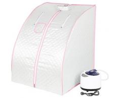 Dampfsauna Maschine Heimsauna Mini Mobile Sauna Wärmekabine Sitzsauna Gewichtsverlust 1000w silber