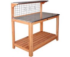 Habau - Pflanztisch mit verzinkter Arbeitsplatte, 101 x 55 x 117 cm