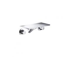 Hansgrohe 3-Loch Waschtischarmatur UP, Wandmontage mit kurzem Auslauf - 18112000