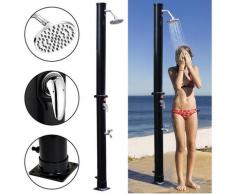Solardusche Gartenduschen Außendusche mit Fußdusche Brause Gartendusche Aussendusche 20L - Schwarz