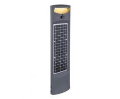 LED Solarleuchte 1x LED á 20W inkl. flache Sockelleuchte Alu IP65 20 Watt