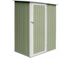 P80 Geräteschuppen Geräteschrank Gartenschrank Gerätehaus Schuppen grün - Hattoro