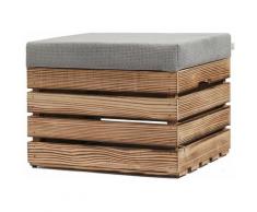 Grandbox - Sitzhocker aus Holz 37x40x50 Polster, Sitztruhe Hocker mit Stauraum, Sitzbank, Sitzpouf,