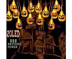 Led Kürbis Lichterkette Pumpkin Light String Halloween Feenhaftes Licht Themed Machen Sie Eine