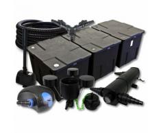 SunSun Filter Set 90000l Teich mit 36W Teichklärer 100W ECO Pumpe 25m Schlauch Skimmer Springbrunnen