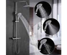 Duscharmaturen Set Duschsystem regendusche Duschset mit Regenbrause, Handbrause und Brausearm,