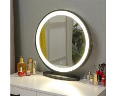 Schminkspiegel Kosmetikspiegel mit LED Beleuchtung Dimmbar Make Up Schminkspiegel Schminktisch