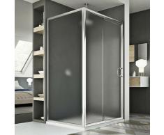 Replay Duo 1 Tür Duschkabine 100x80 CM H185 Strukturglas