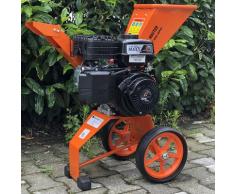 Benzin Häcksler 6 PS 4-Takt Motor 208 ccm Ast Laub Holz Garten-Häcksler Garten-Schredder