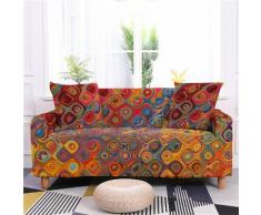 Retro Sofabezug Stretch Sofahusse Anti-Rutsch Couchbezug Sofa Abdeckung Exotisch Sofabezug