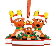 Elch Christbaumschmuck, personalisierte Weihnachten Familie Weihnachtsbaum Ball Dekoration Ornament
