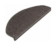 Floordirekt - Stufenmatte Dynasty Velours Anthrazit Halbrund 23,5 x 65 cm - Anthrazit