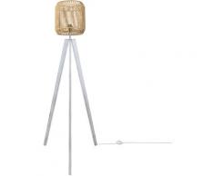 Paco Home - led Stehlampe Modern Wohnzimmer Schlafzimmer Rattan Optik Boho Korb Stehleuchte E27