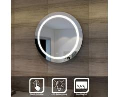 SONNI sunnyshowers LED Bad Spiegel rund 84cm wandspiegel Lichtspiegel Badspiegel LED Beleuchtung,