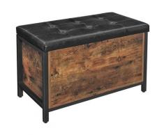 Songmics - VASAGLE Sitzbank mit Stauraum, gepolsterte Truhe, Betttruhe, Flur, Schlafzimmer,