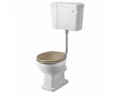 Klassisches Stand-WC Porzellan ABBOTT mit Spülkasten halbhochhängend