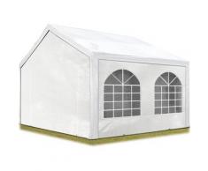 Hochwertiges Partyzelt 3x3 m Pavillon Zelt 240g/m² PE Plane Gartenzelt Festzelt Wasserdicht weiß