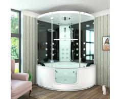 Dampfdusche Whirlpool Dusche Duschkabine K60-SW-EH-EC 140x140cm 2K Scheiben Versiegelung